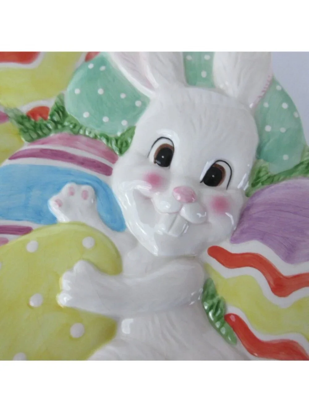 Fitz and Floyd Gathering Eggs Bunny Rabbit Plate 9